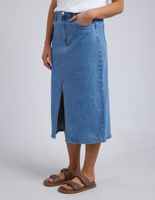 FOXWOOD SCOUT MIDI SKIRT LIGHT BLUE