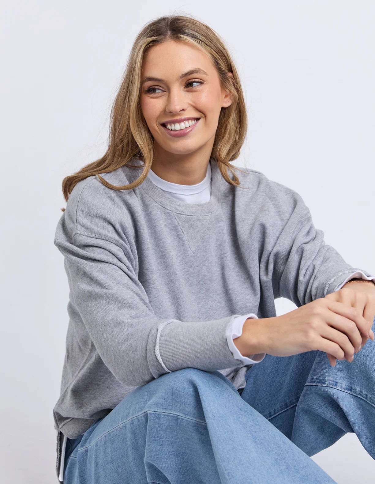 Foxwood Delilah Crew | Grey Marle