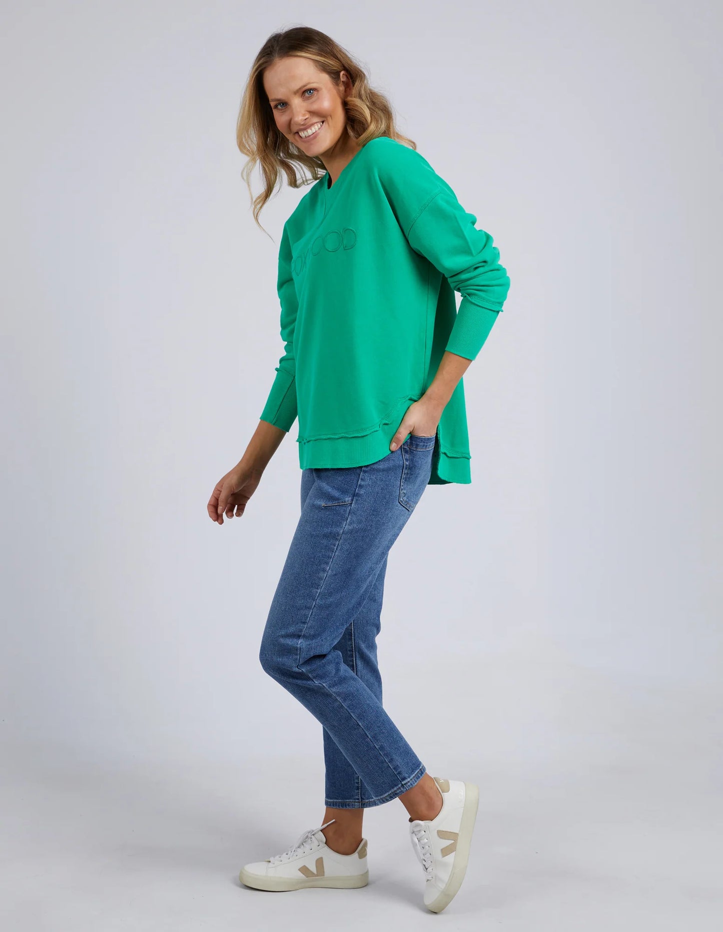 FOXWOOD SIMPLIFIED CREW BRIGHT GREEN