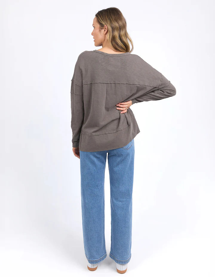 FOXWOOD JAYNE THROW ON TOP STONE GREY
