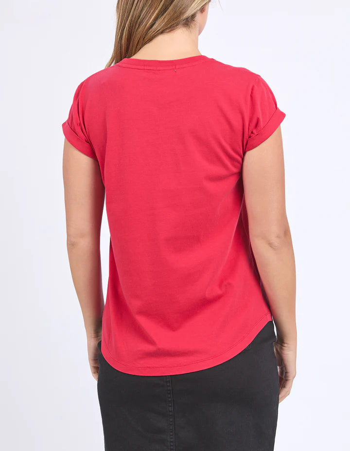 FOXWOOD SIGNATURE TEE CRIMSON