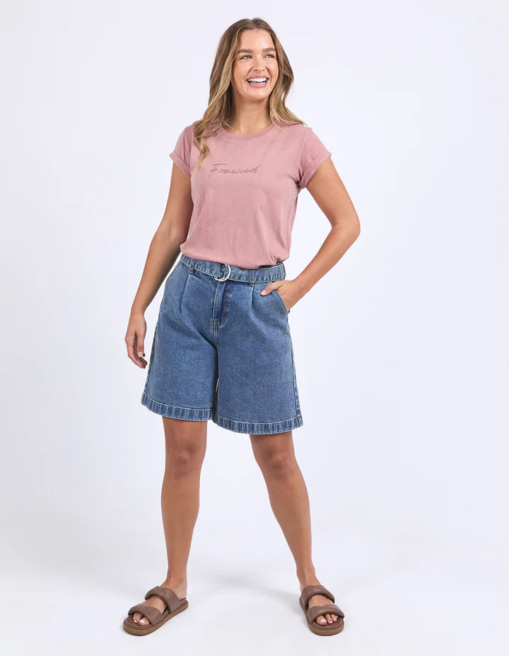 FOXWOOD SIGNATURE TEE ASH ROSE