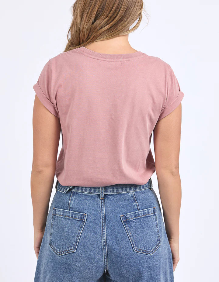 FOXWOOD SIGNATURE TEE ASH ROSE