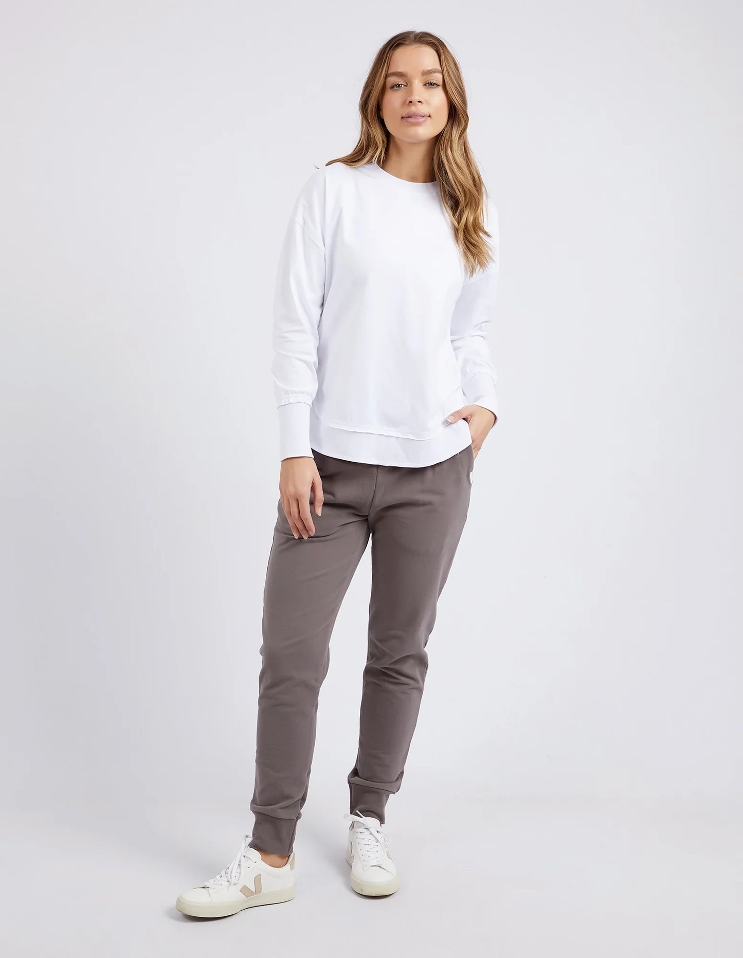 FOXWOOD FARRAH LONG SLEEVE WHITE