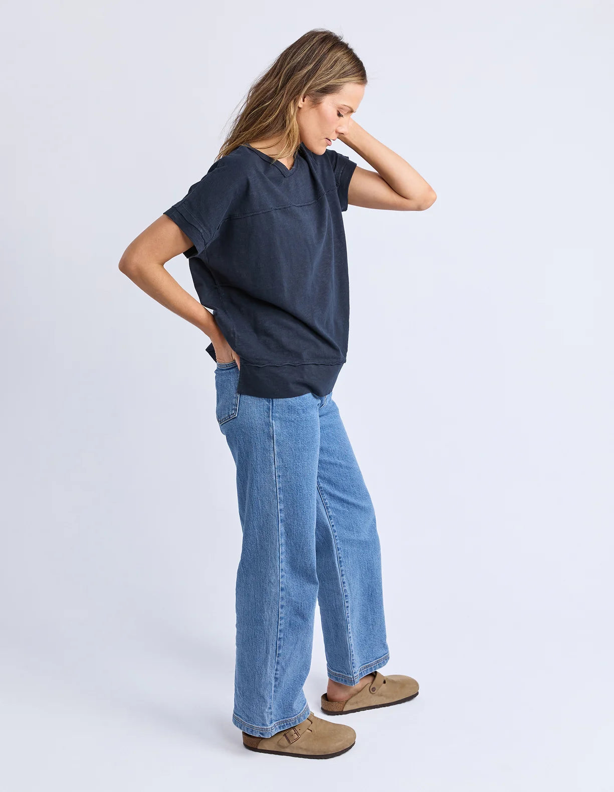 Foxwood Allison Tee | Dark Saphire
