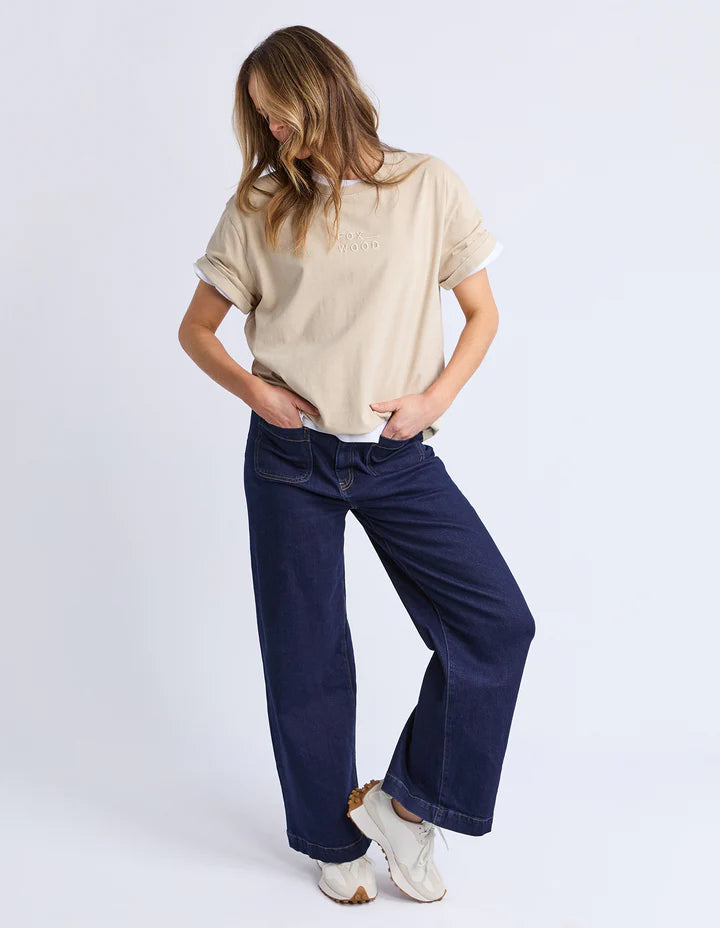 FOXWOOD HUNTLEIGH OVERSIZED TEE OAT