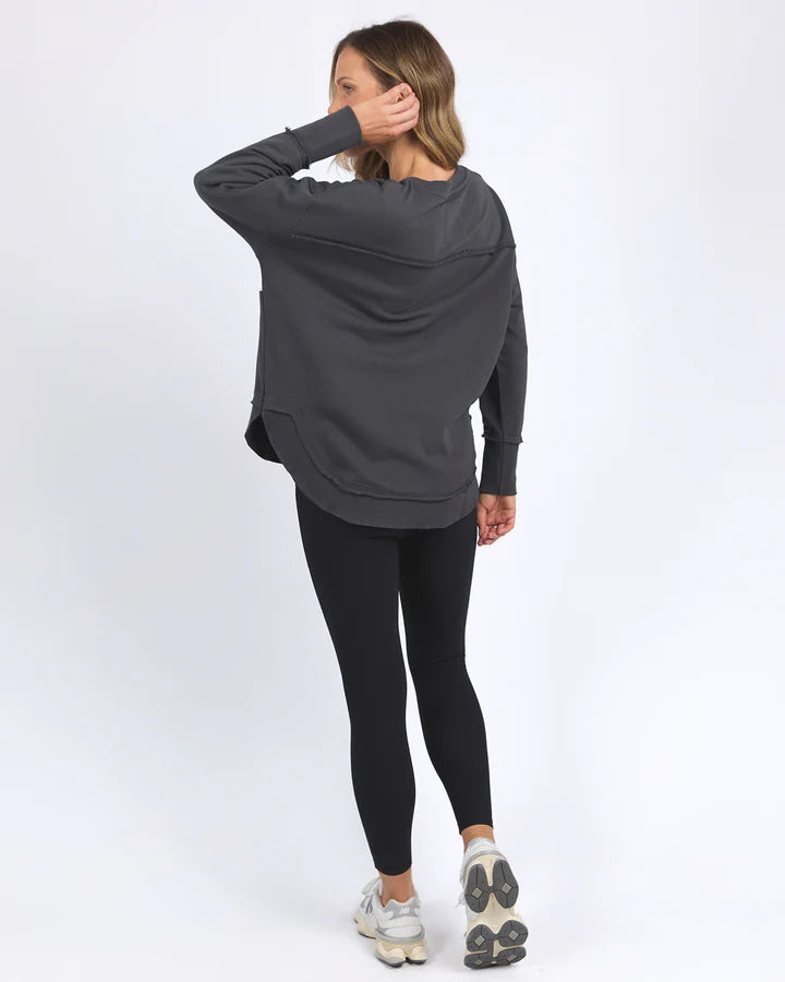 FOXWOOD SIMPLIFIED TONAL CREW COAL