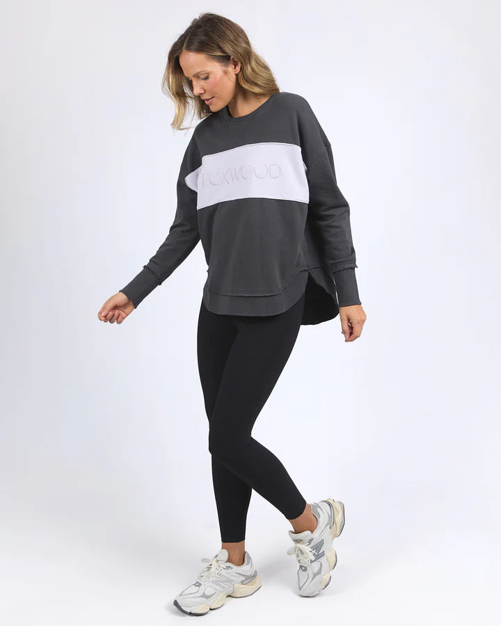 FOXWOOD SIMPLIFIED TONAL CREW COAL