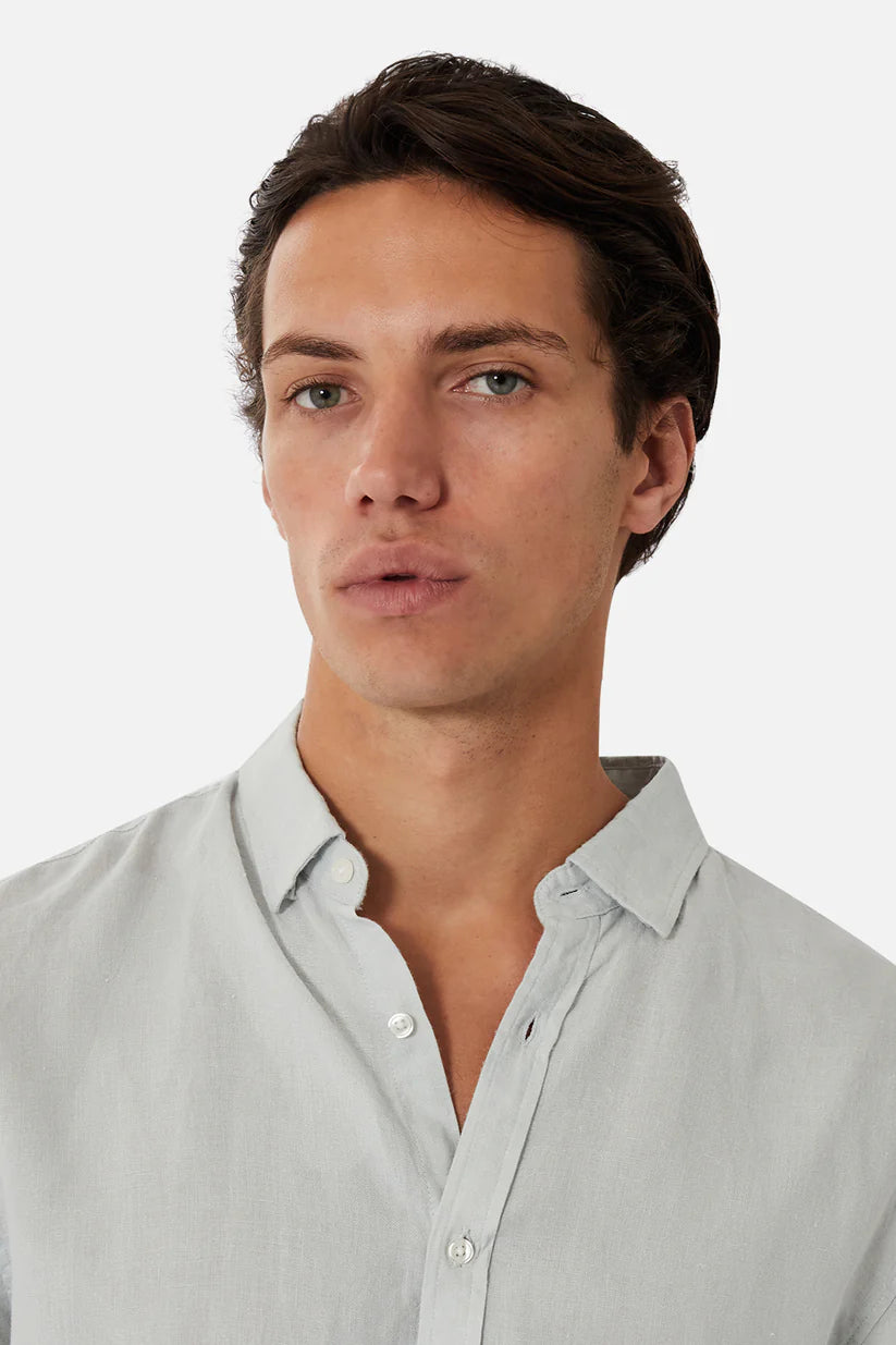 INDUSTRIE TENNYSON LINEN L/S CYAN
