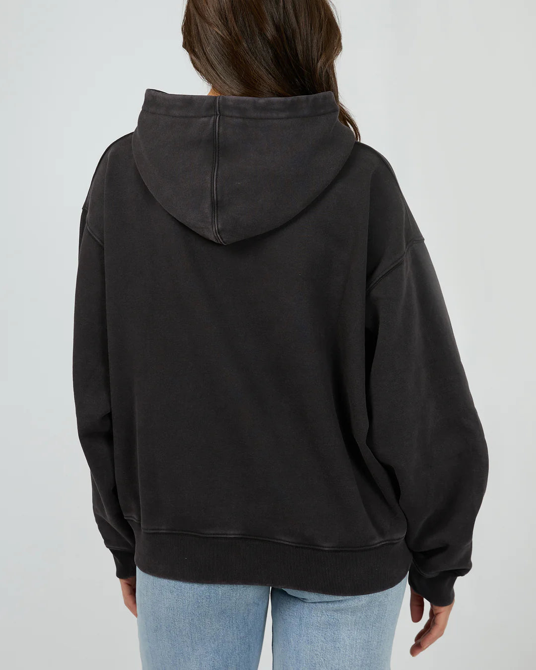 SILENT THEORY DEPARTED HOODIE WASHED BLACK