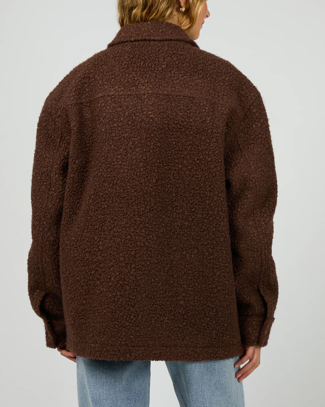 SILENT THEORY ROMY TEXTURED JACKET BROWN