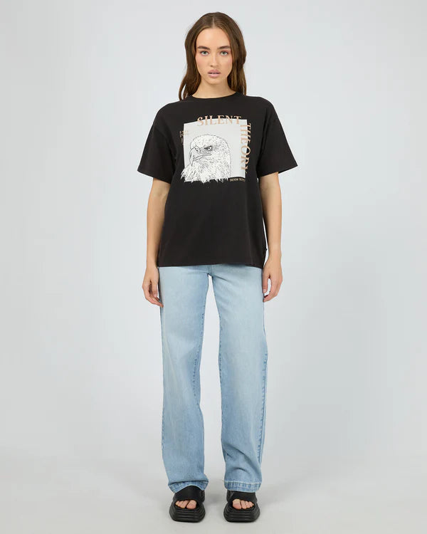SILENT THEORY QUAINT TEE WASHED BLACK