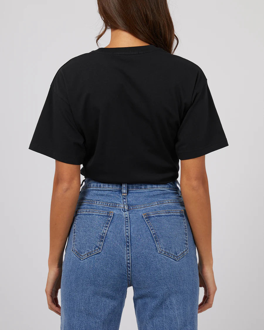 SILENT THEORY LOGO TEE WASHED BLACK