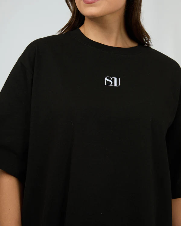 SILENT THEORY SILENT LUXE TEE BLACK