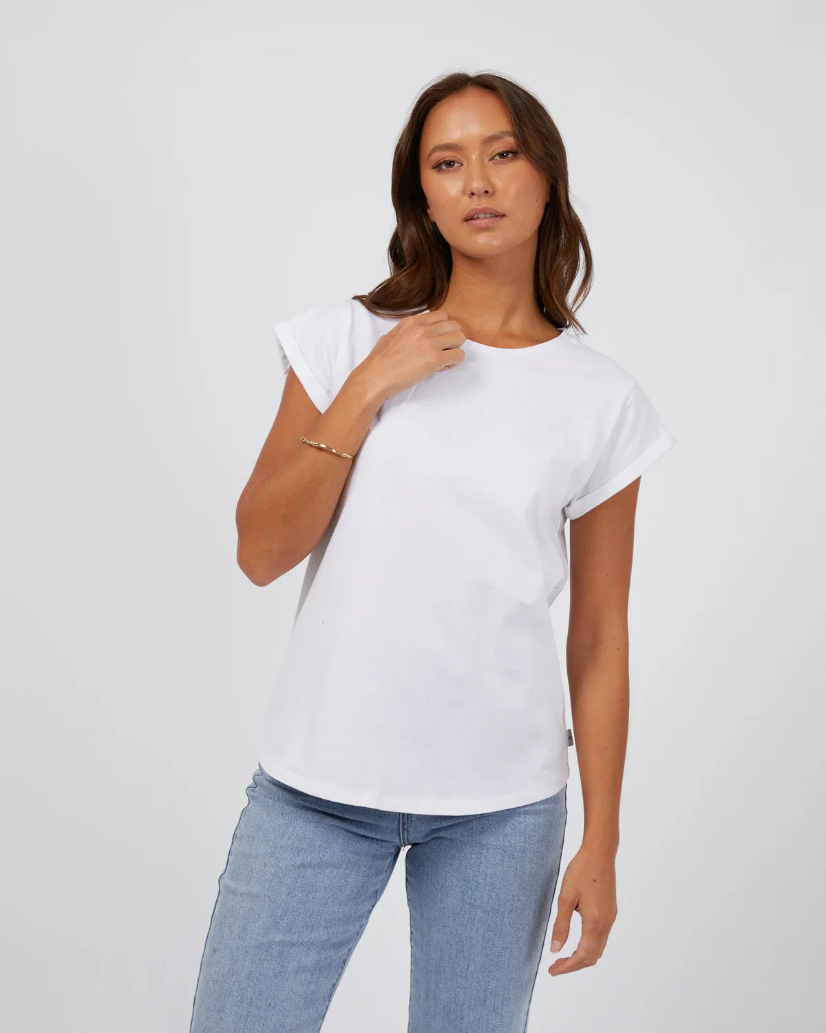 SILENT THEORY LUCY TURNBACK TEE WHITE