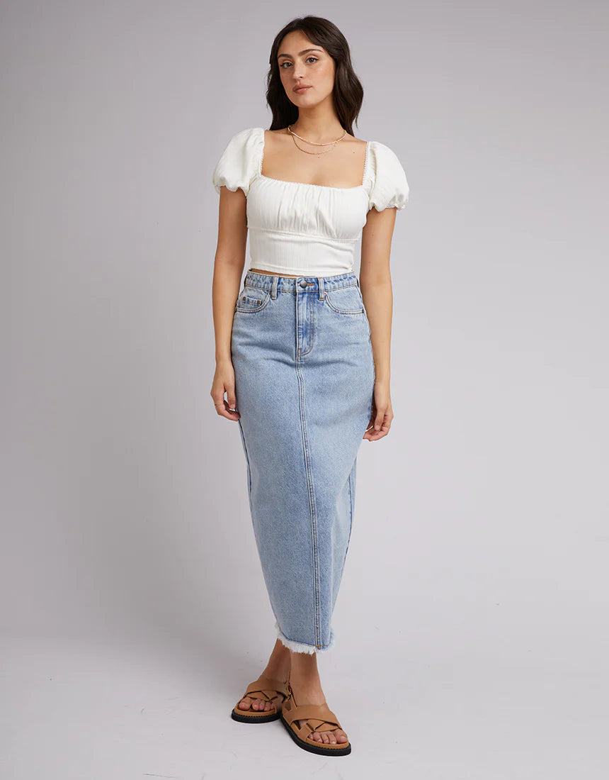 ALL ABOUT EVE SHELBY TOP WHITE