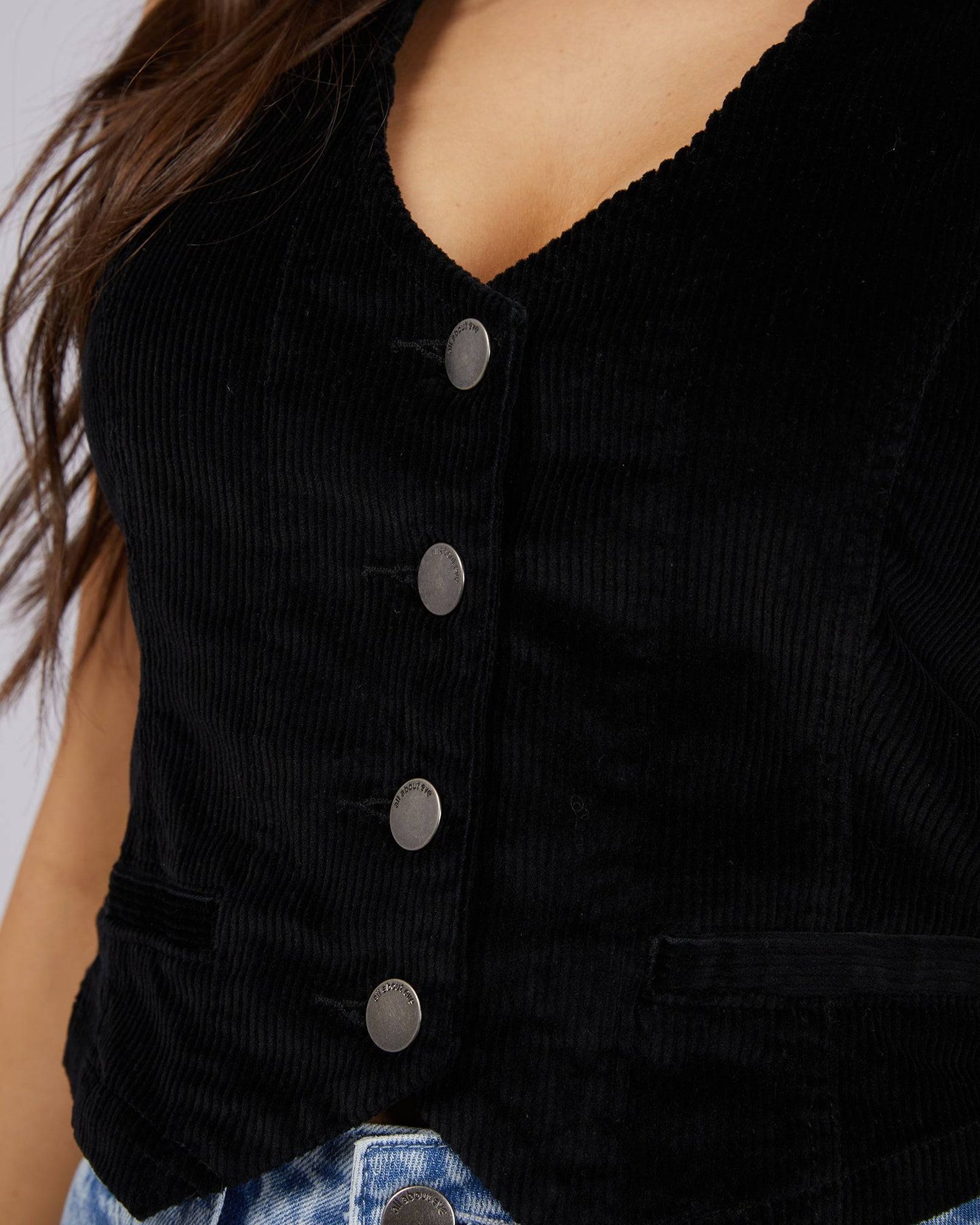ALL ABOUT EVE NADIA CORD VEST