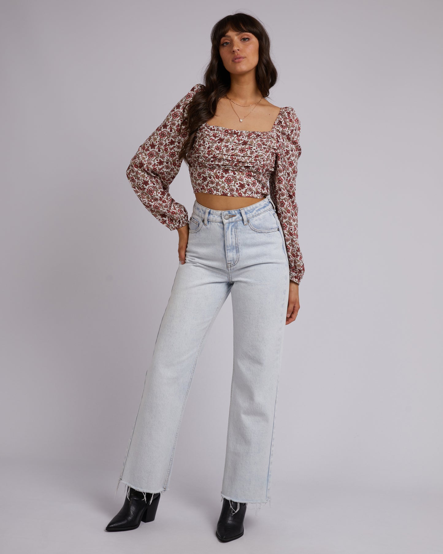 ALL ABOUT EVE ELLE FLORAL TOP PRINT