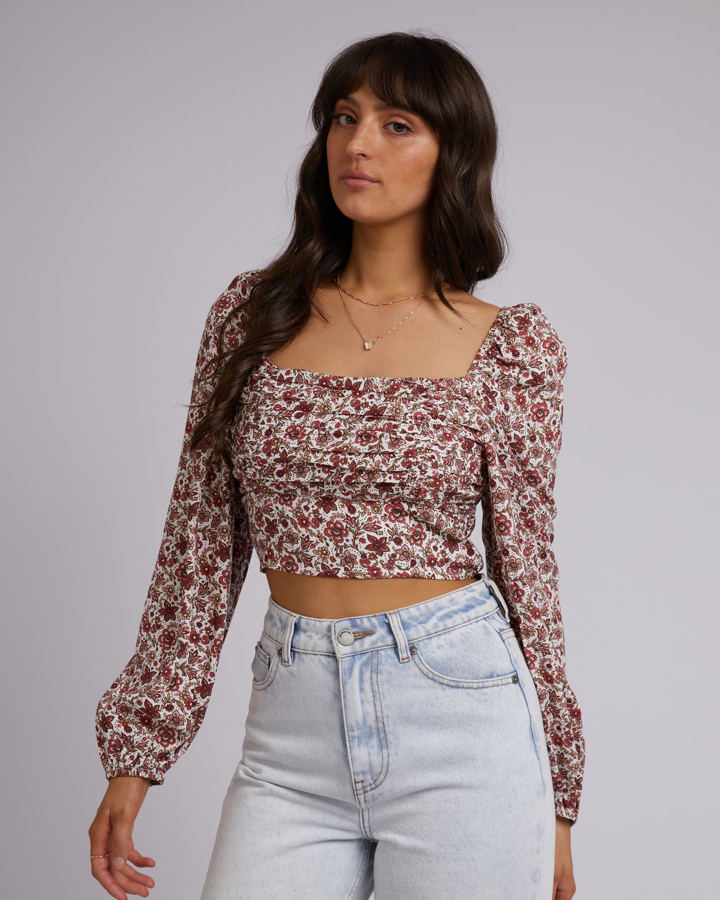 ALL ABOUT EVE ELLE FLORAL TOP PRINT