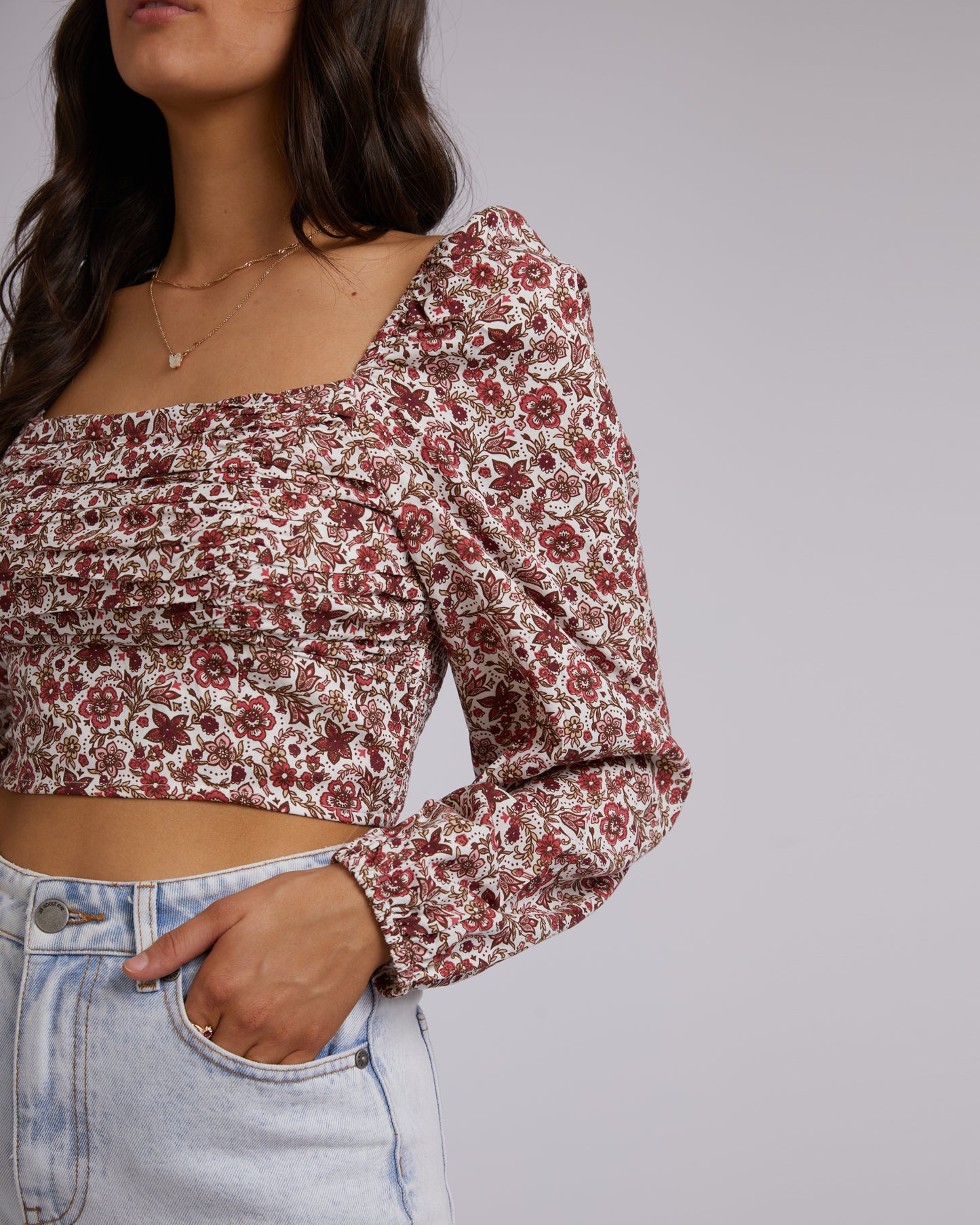ALL ABOUT EVE ELLE FLORAL TOP PRINT