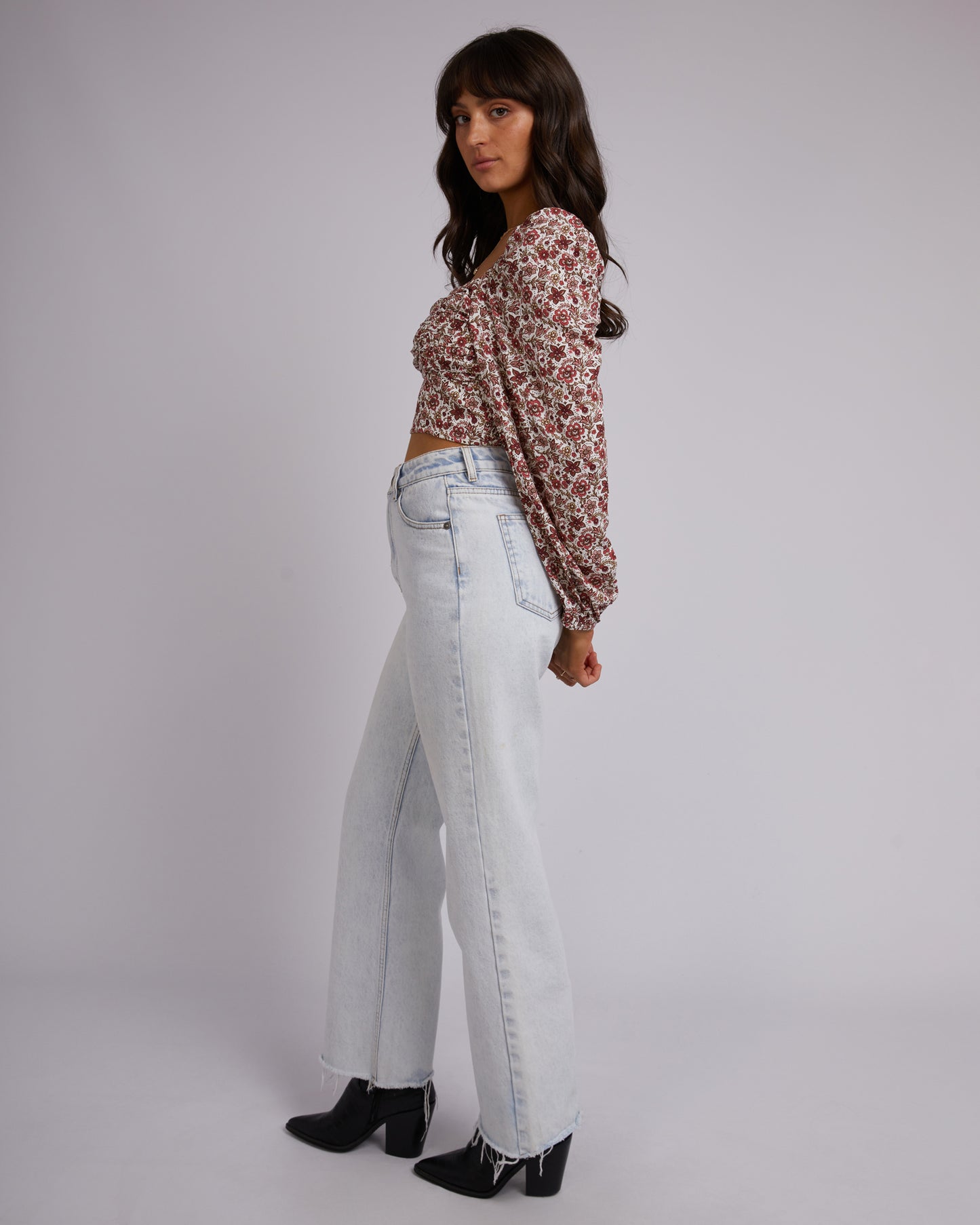 ALL ABOUT EVE ELLE FLORAL TOP PRINT