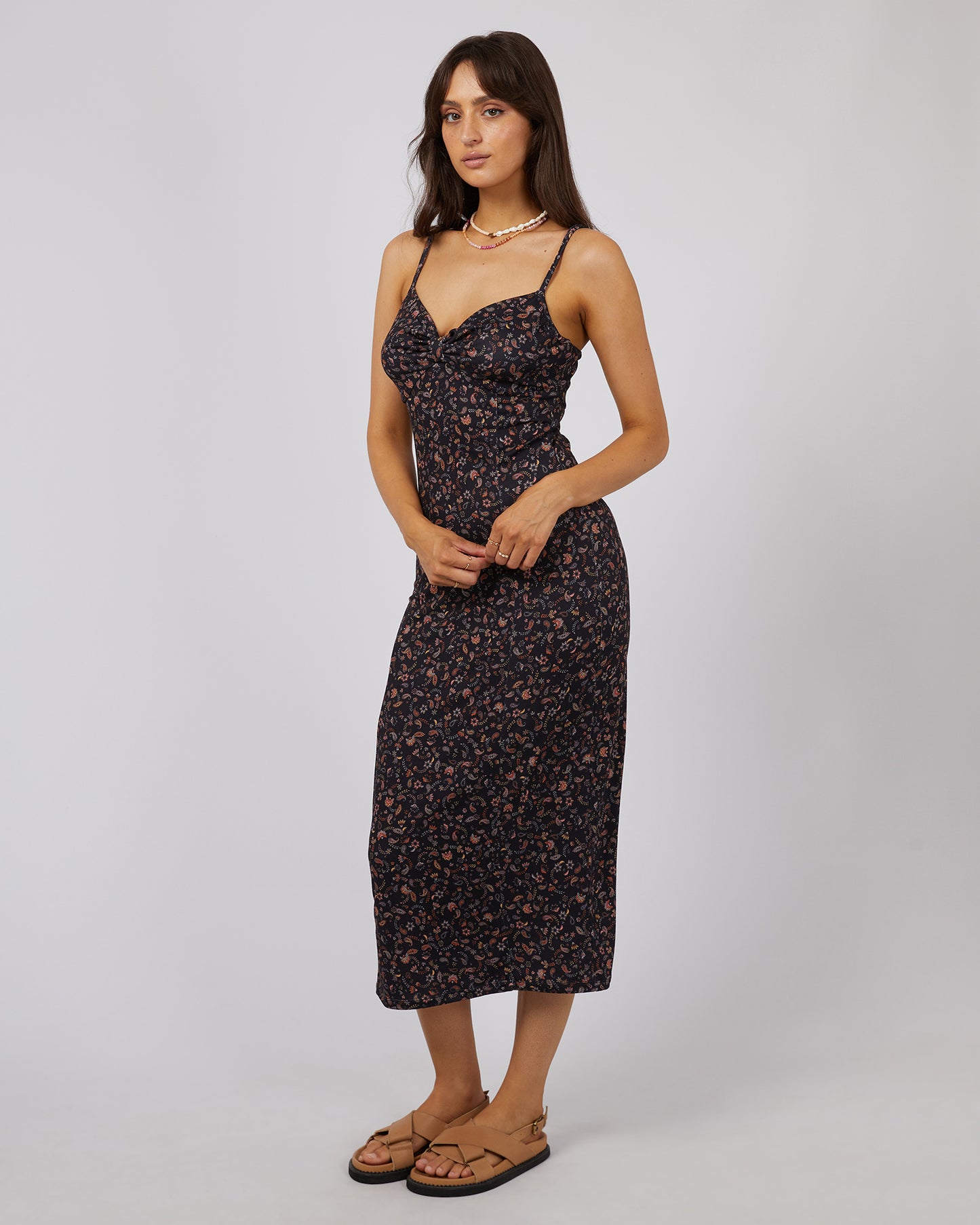 ALL ABOUT EVE PIP MIDI DRESS PRINT