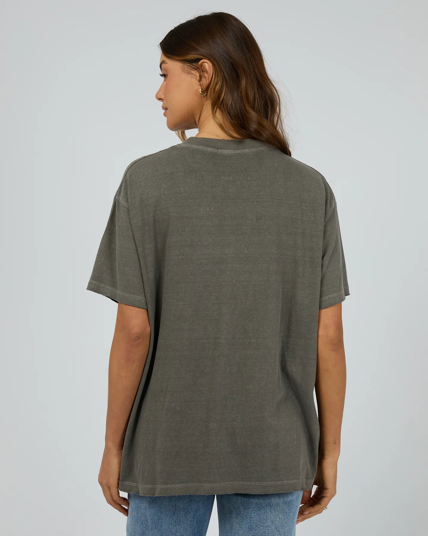 ALL ABOUT EVE BOHEMIAN OVERSIZED TEE CHARCOAL