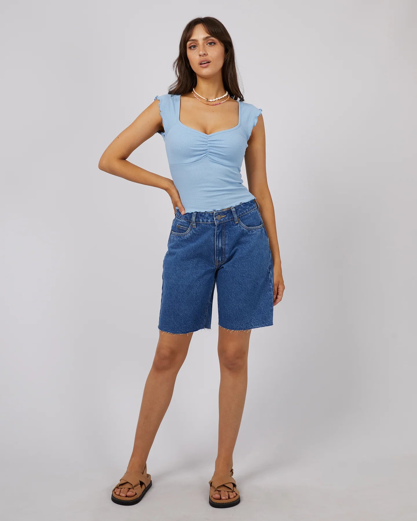 ALL ABOUT EVE BREE TEE BLUE