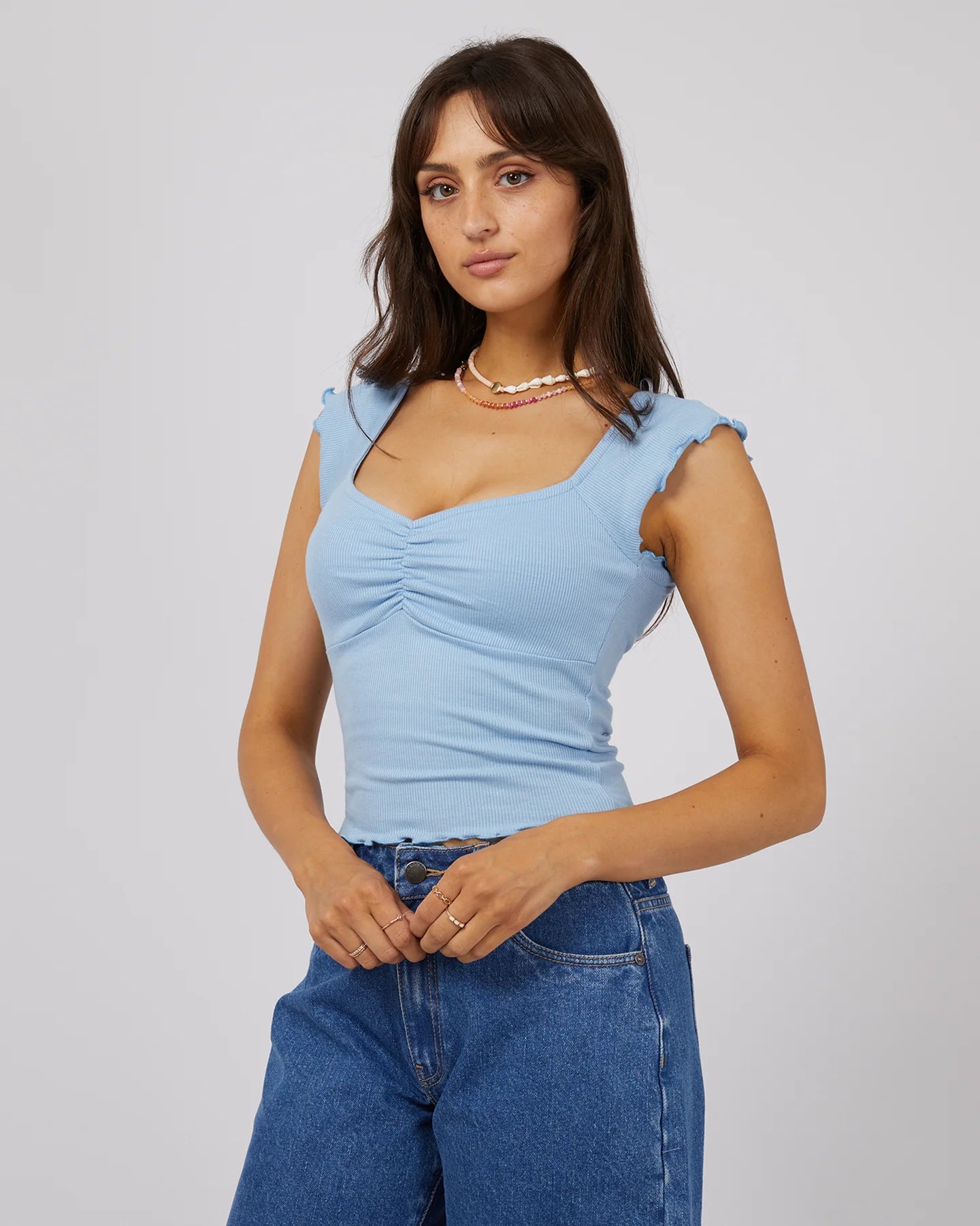 ALL ABOUT EVE BREE TEE BLUE