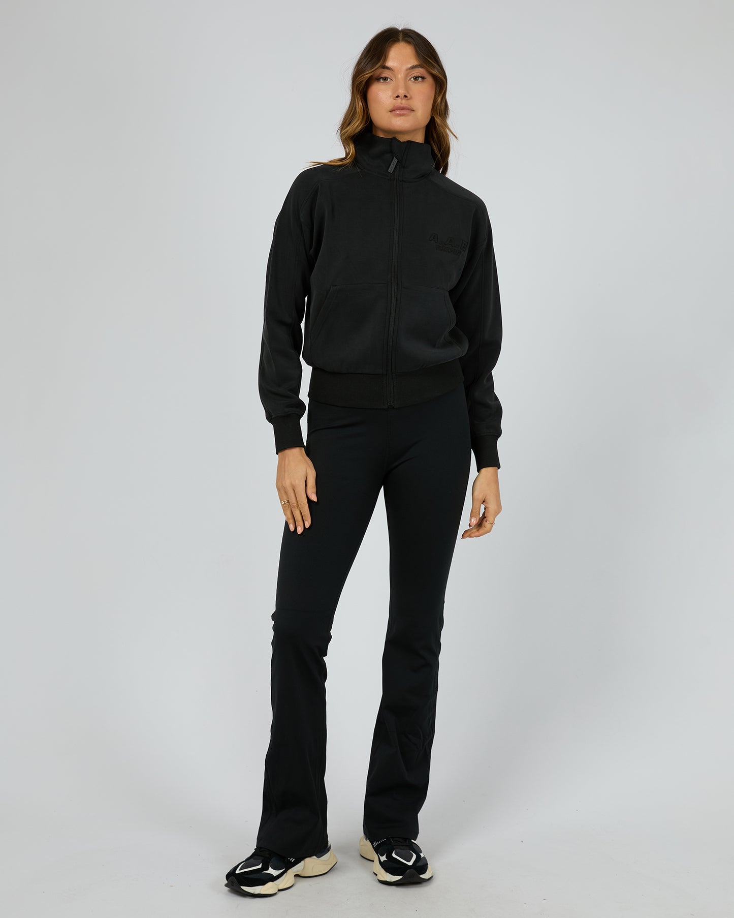 ALL ABOUT EVE LUXE ACTIVE ZIP THROUGH BLACK