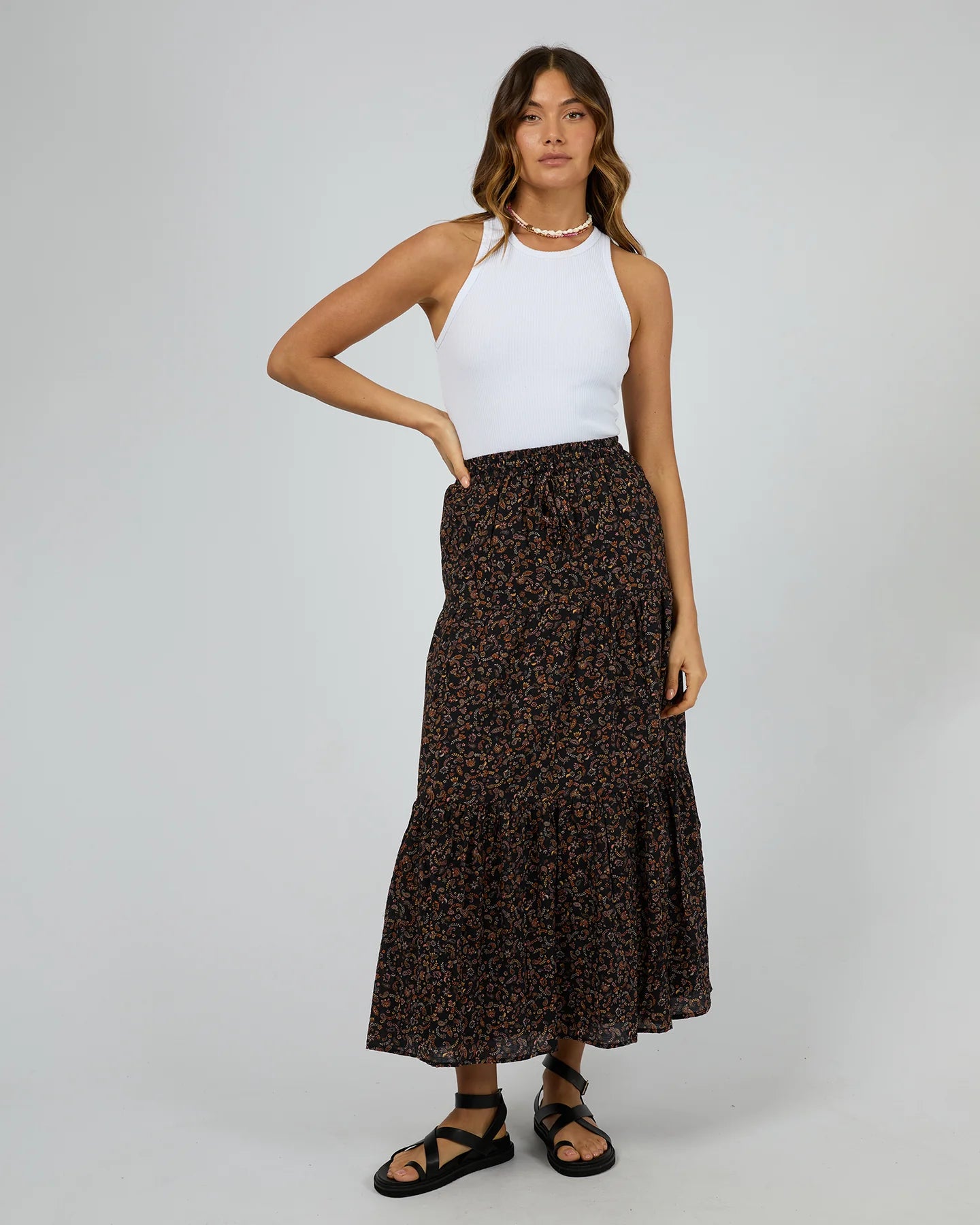 ALL ABOUT EVE PIP MAXI SKIRT PRINT