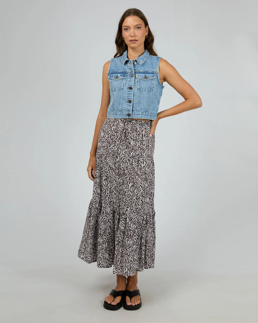 ALL ABOUT EVE MIKA MAXI SKIRT PRINT