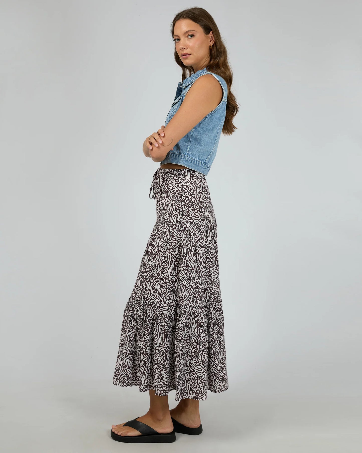ALL ABOUT EVE MIKA MAXI SKIRT PRINT