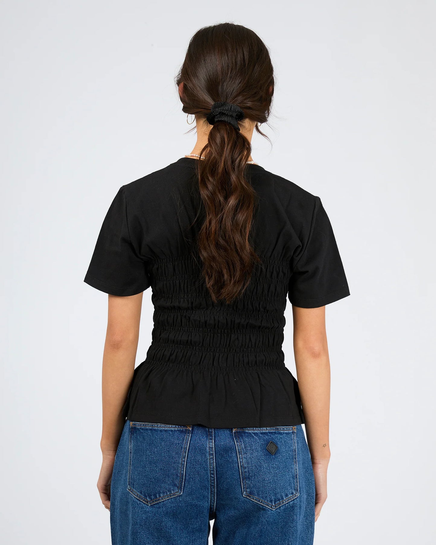 ALL ABOUT EVE LIPA RUCHED TOP BLACK