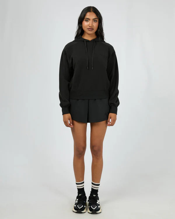ALL ABOUT EVE AAE ACTIVE LUXE ACTIVE CROP HOODIE BLACK