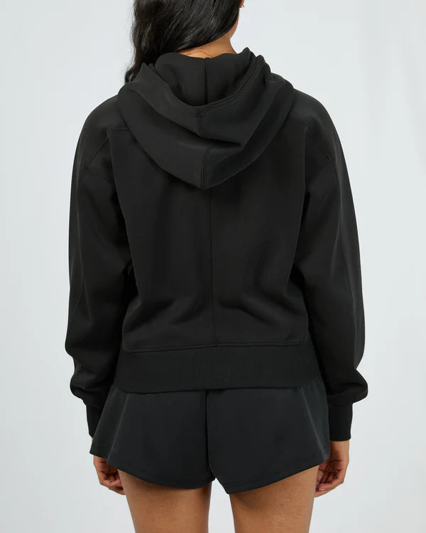 ALL ABOUT EVE AAE ACTIVE LUXE ACTIVE CROP HOODIE BLACK