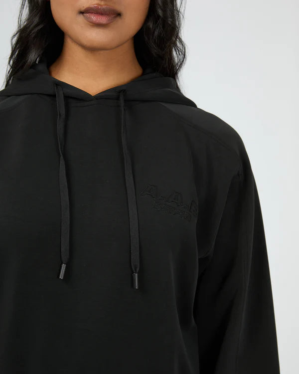 ALL ABOUT EVE AAE ACTIVE LUXE ACTIVE CROP HOODIE BLACK