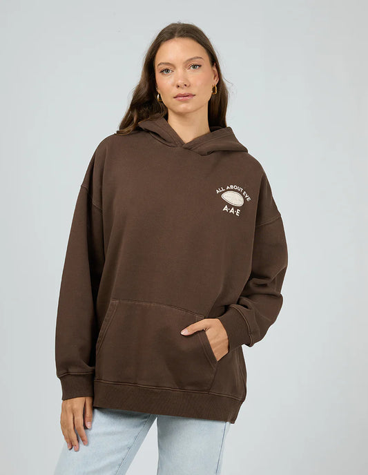 ALL ABOUT EVE MONTANA RELAXED HOODIE BROWN