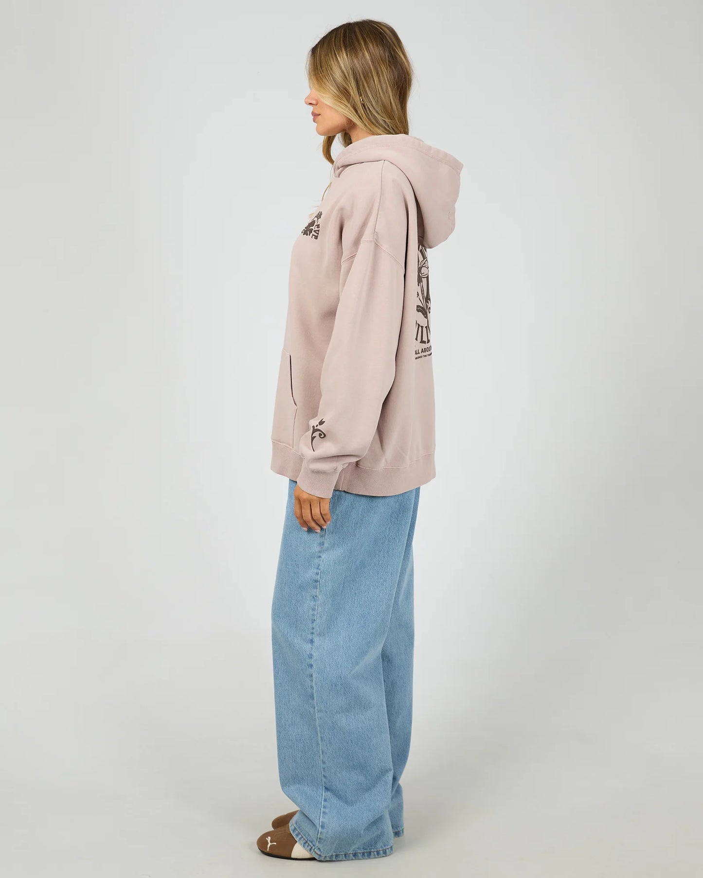 All About Eve Flower Co Relaxed Hoodie | Fawn