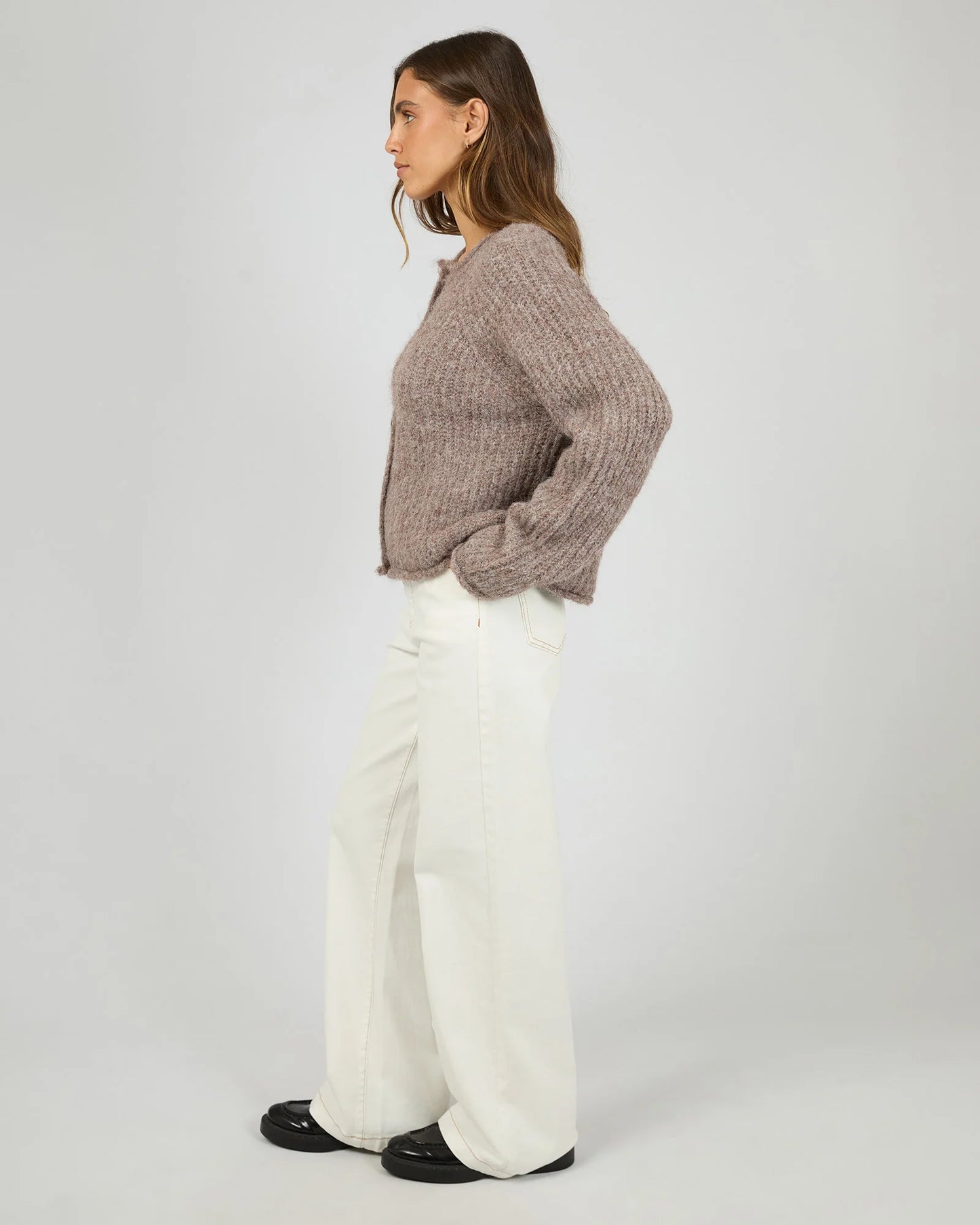 All About Eve Devon Cardigan | Coffee