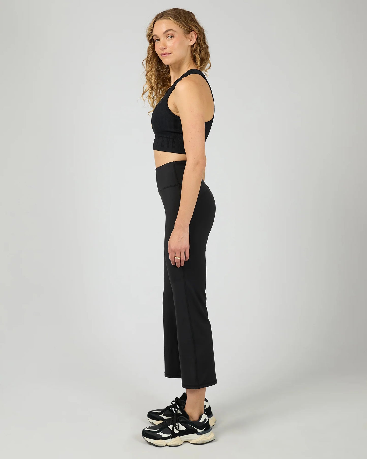 All About Eve Active Studio Crop Flare | Black