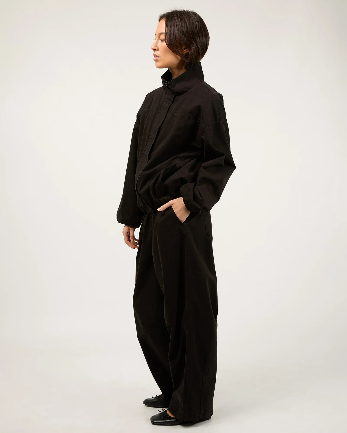 All About Eve Margo Funnel Neck Jacket | Black