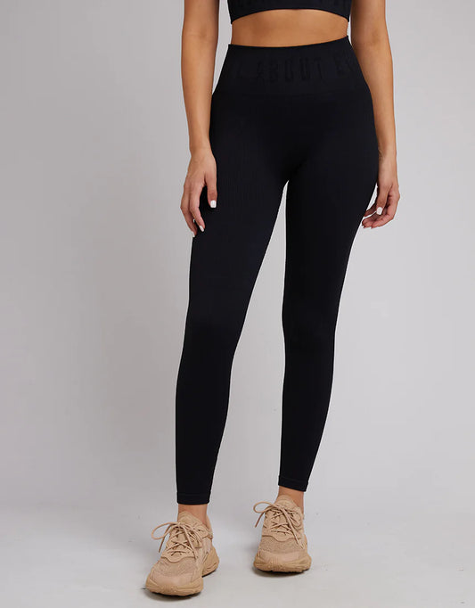 ALL ABOUT EVE REMI RIB LEGGING BLACK