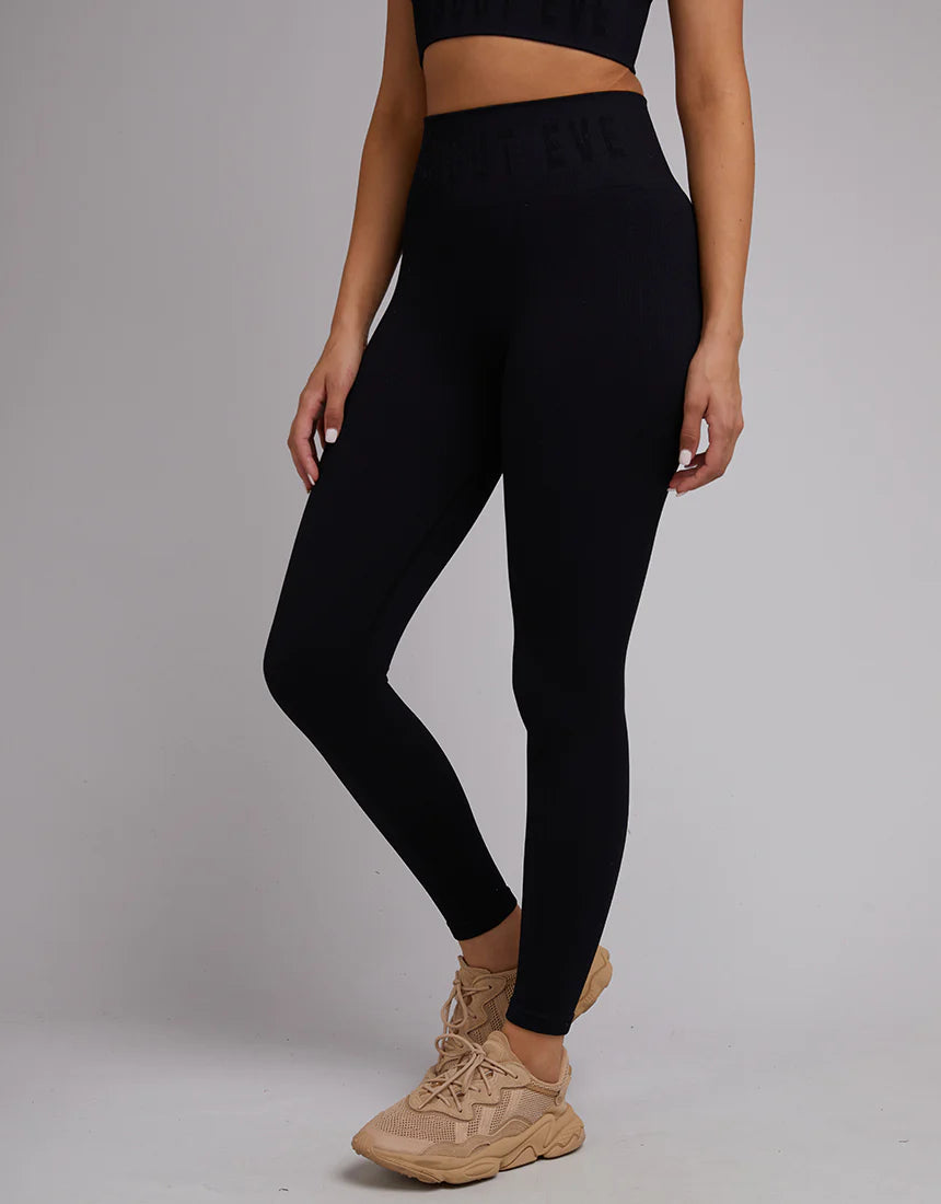 ALL ABOUT EVE REMI RIB LEGGING BLACK