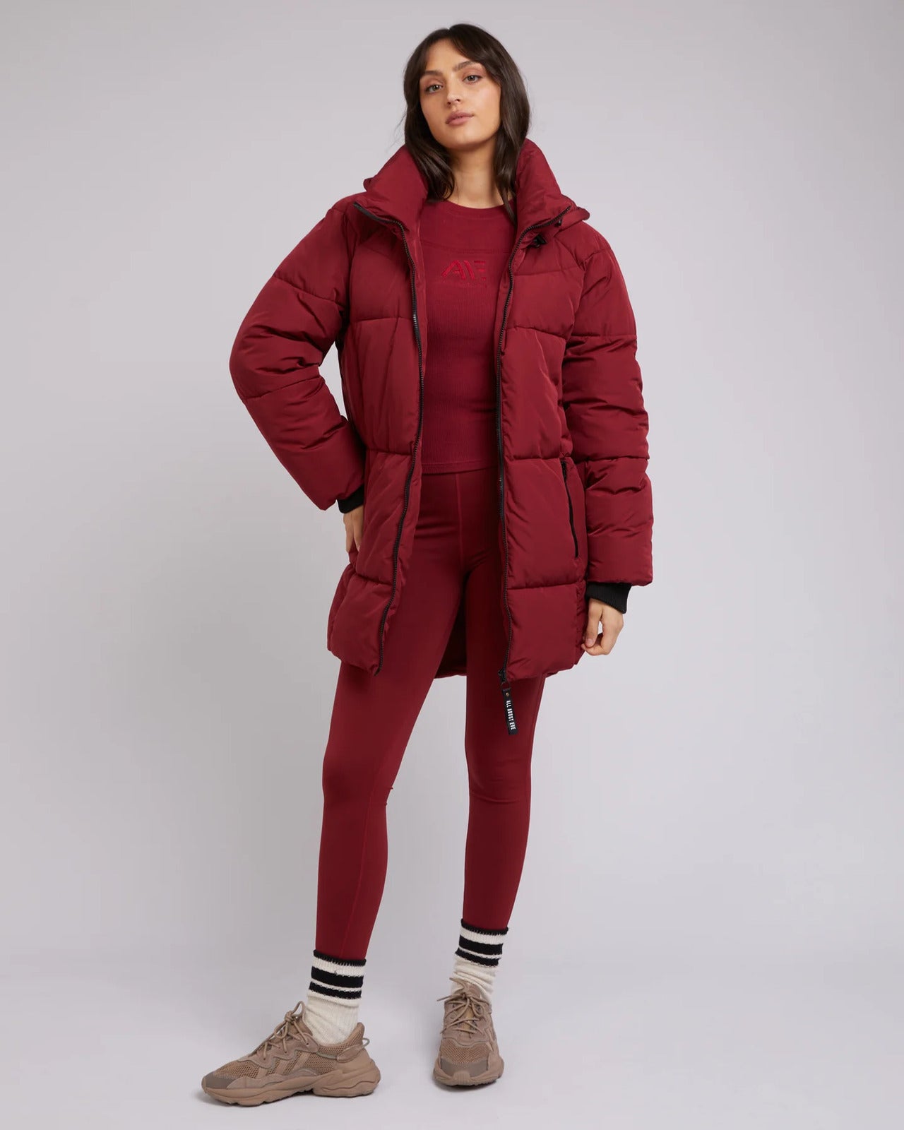 ALL ABOUT EVE REMI LUXE MIDI PUFFER PORT