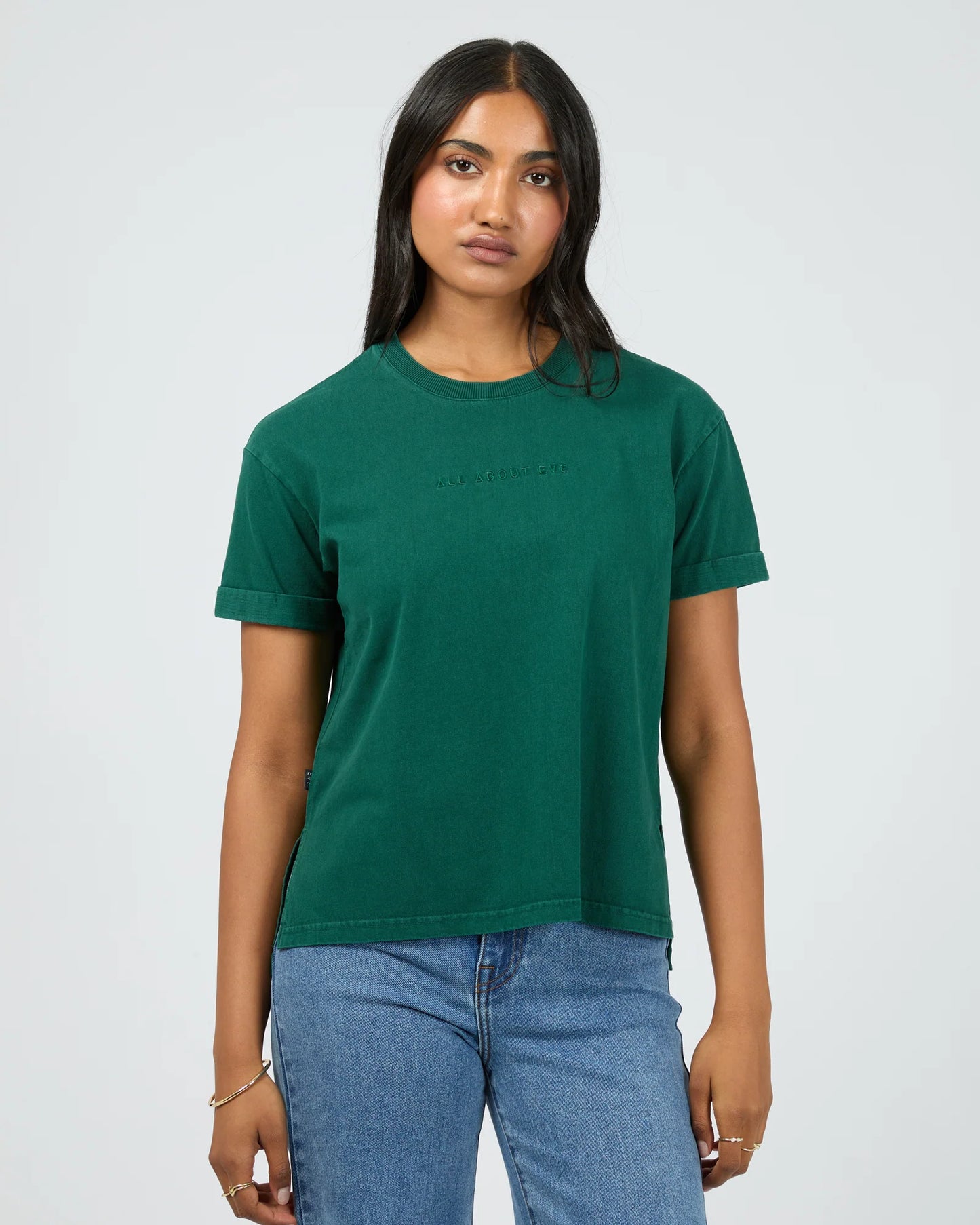 All About Eve Washed Tee Forrest Green