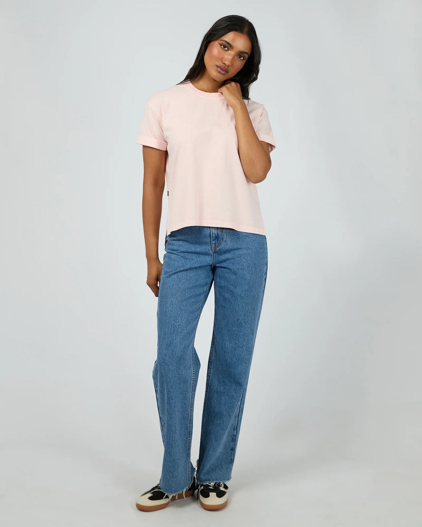 ALL ABOUT EVE AAE WASHED TEE LIGHT PINK
