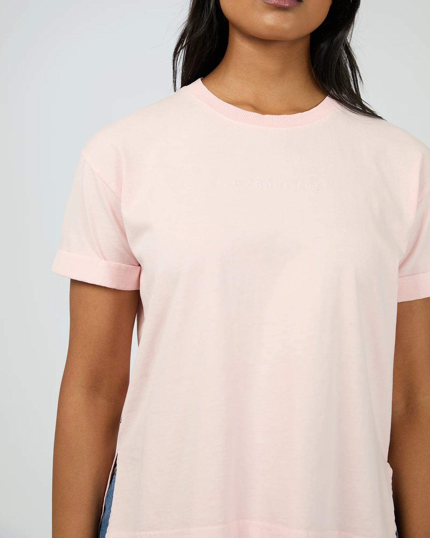 ALL ABOUT EVE AAE WASHED TEE LIGHT PINK