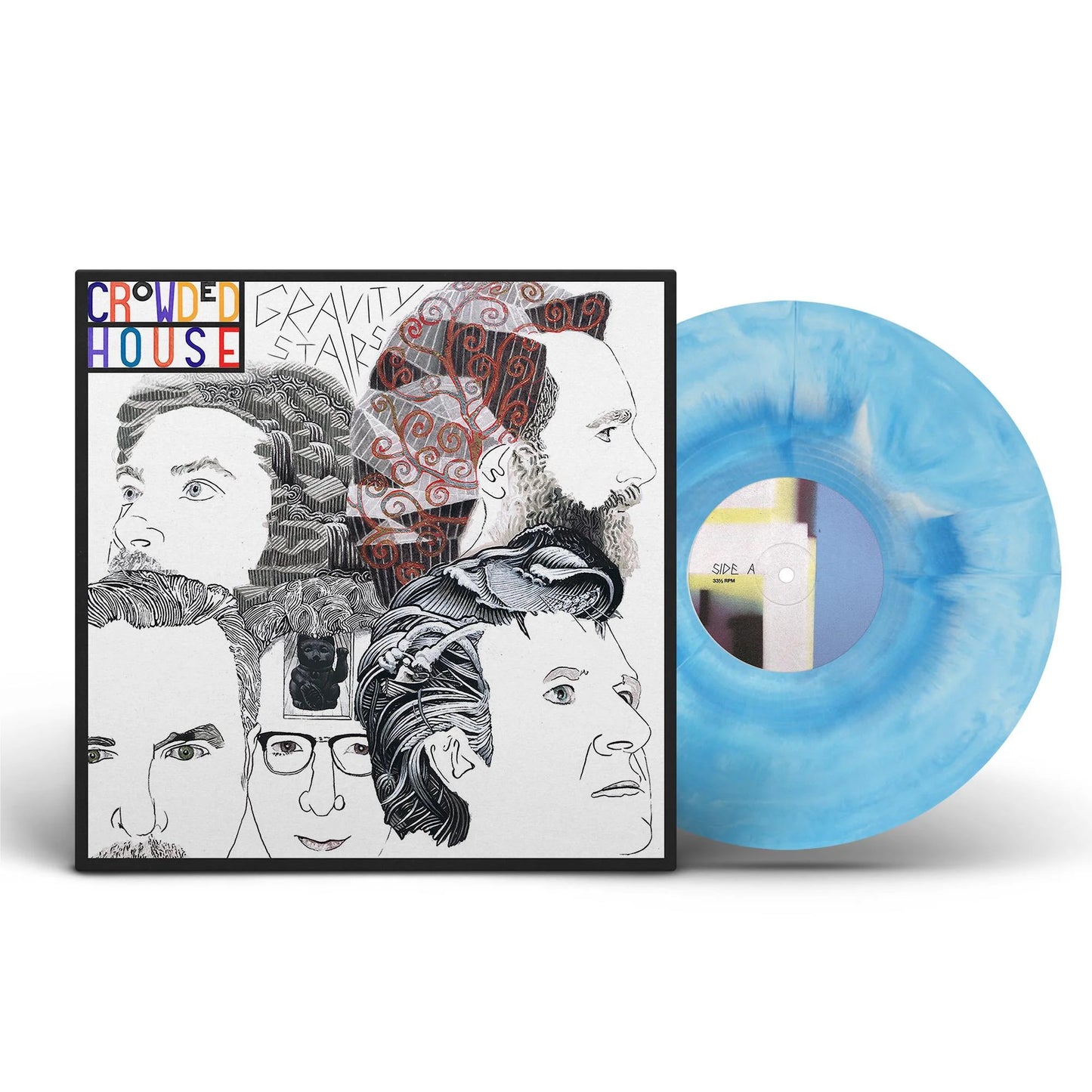 CROWDED HOUSE GRAVITY STAIRS BLUE LP