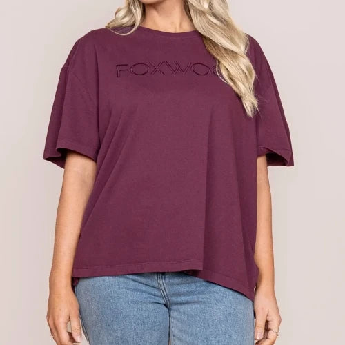 Foxwood Simplified Tee | Plum
